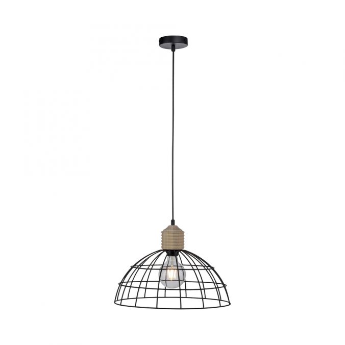 Paul Neuhaus LED Pendelleuchte 40x40 Metallschirm Naturholz schwarz 1 flammig Küche zollfrei