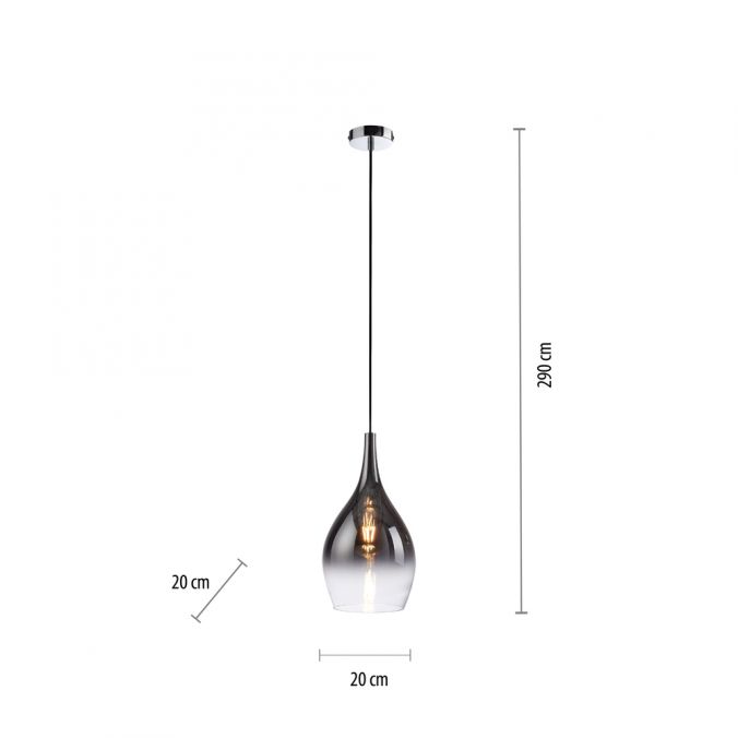 Paul Neuhaus LED Pendelleuchte 1 flammig schwarz verchromt Farbverlauf Esstischlampe 2025