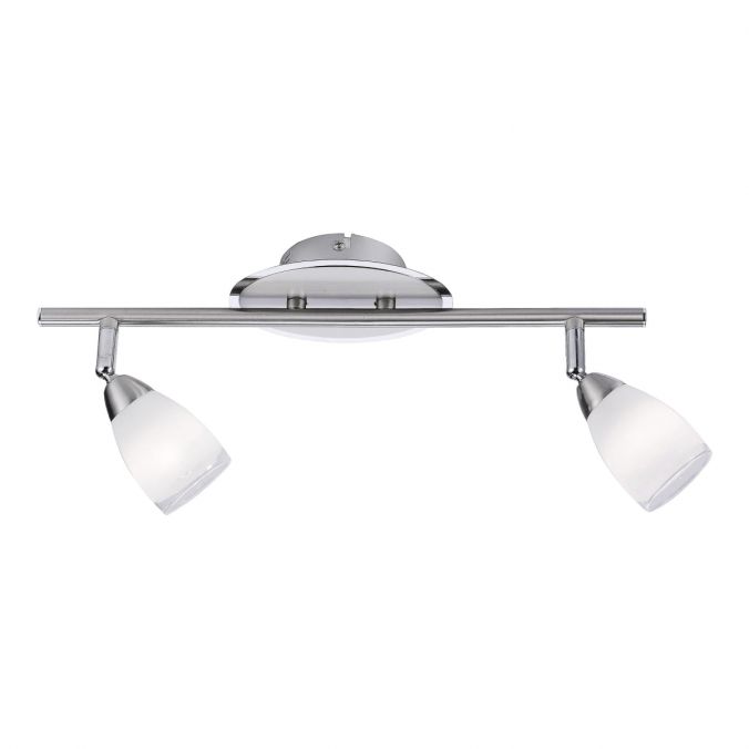 Paul Neuhaus LED-Deckenstrahler, crohm, chrommatt, 2flammig, schwenkbar