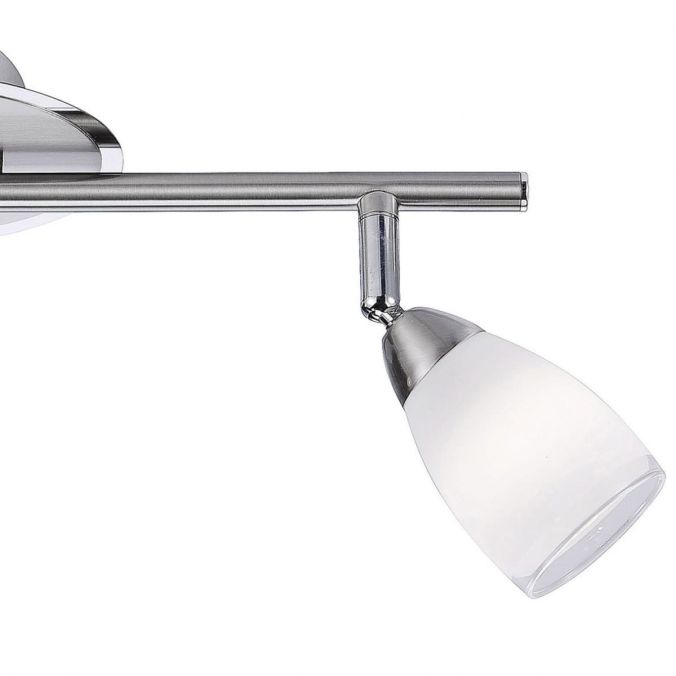 Paul Neuhaus LED-Deckenstrahler, crohm, chrommatt, 2flammig, schwenkbar Auslauf