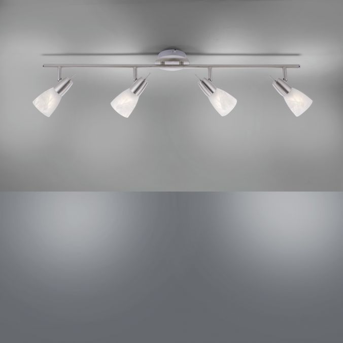 Paul Neuhaus LED-Deckenleuchte, stahlfarben, warmweiße Lichtfarbe, 4 flammig, modern Verkauf