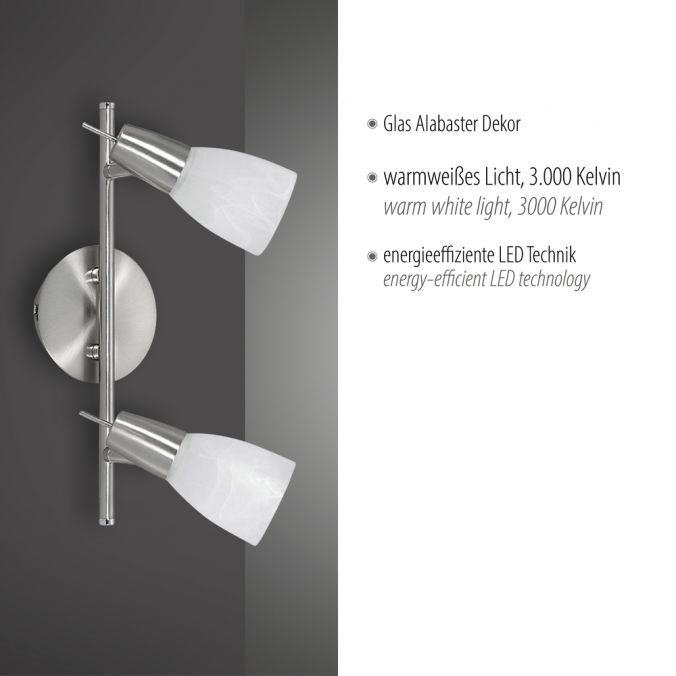 Paul Neuhaus LED-Deckenleuchte, 2 verstellbare Leuchtköpfe, warmweiß, blendfrei, modern Angebote