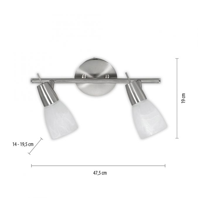 Paul Neuhaus LED-Deckenleuchte, 2 verstellbare Leuchtköpfe, warmweiß, blendfrei, modern Angebote