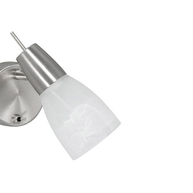 Paul Neuhaus LED-Wandleuchte, Stahl, Kippschalter, Alabasterglas, dreh und schwenkbar Hotsell