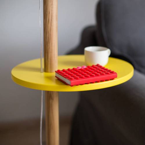 Ragaba UFO Floor Lamp 45x150cm Pure Red / Black Lampshade Sonderangebote