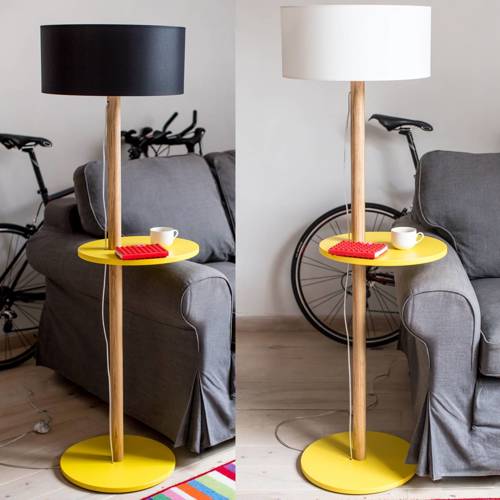 Ragaba UFO Floor Lamp 45x150cm Fleeting Mint / White Lampshade Riesige Ersparnisse