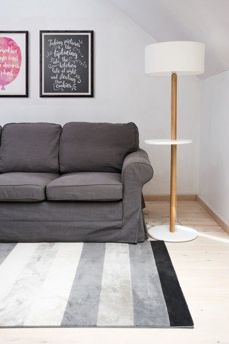 Ragaba UFO Floor Lamp 45x150cm - White / White Lampshade Tiefpreis