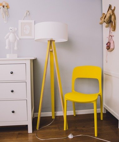 Ragaba WANDA Floor Lamp 45x140cm - White / White Lampshade Begrenzte Freigabe