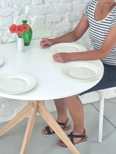 Ragaba JUBI Half Racetrack Dining Table 90x90cm Sage Green Bis zu 65% Rabatt