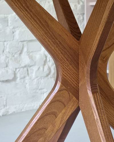 Ragaba JUBI Half Racetrack Dining Table 90x90cm Oak Nur für heute