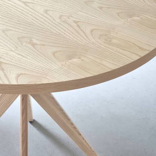 Ragaba JUBI BOLD Round Dining Table 100cm Ashwood Vierteljährliche Förderung