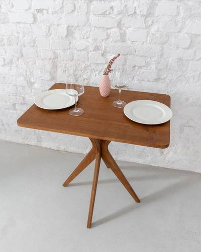 Ragaba Rectangular Dining Table JUBI 55x80cm Oak Bis zu 55% Rabatt