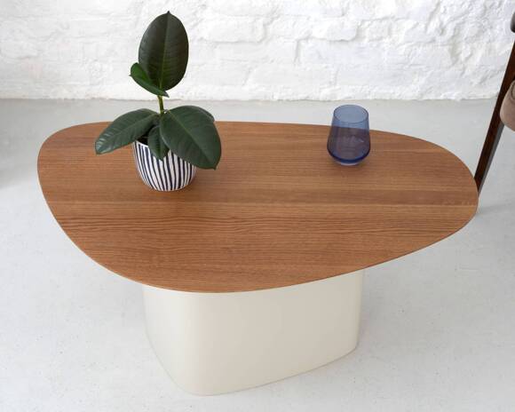 Ragaba Cells Mini Coffee Table 90x55xH45cm Brown Beige Oak Nur noch ein Tag übrig