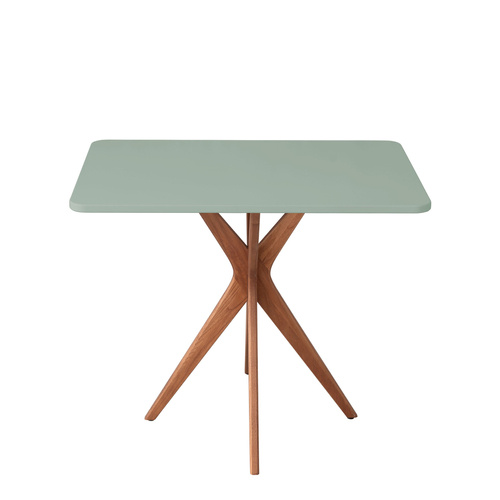 Ragaba Rectangular Dining Table JUBI 55x80cm Oak Sage Green Super Rabatt