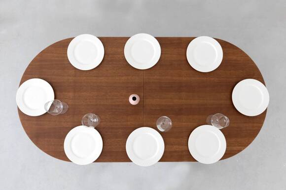 Ragaba JUUBI 180x90cm Oval Dining Table Oak 50% Rabatt mit kostenlosem Versand