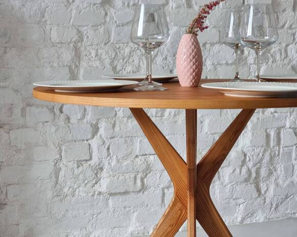 Ragaba JUBI Small Round Table various dimensions Walnut Clearance-Verkauf