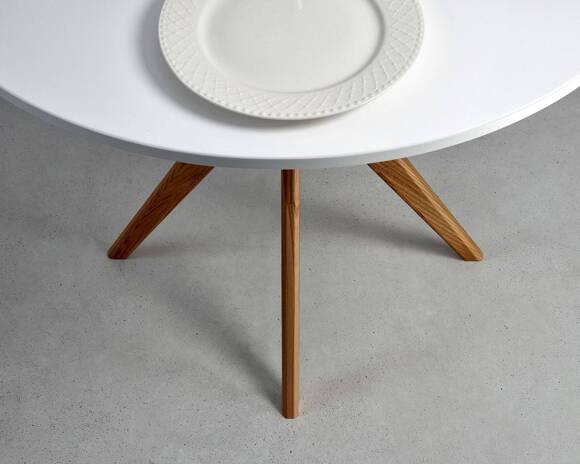 Ragaba JUBI Round Dining Table diam. 80cm Oak Sage Green Fabrikladen