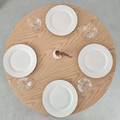 Ragaba JUBI Round Dining Table diam. 90cm Ash Black Friday Preise