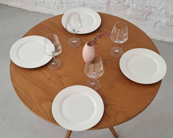 Ragaba JUBI Round Dining Table diam. 90cm Oak zollfrei