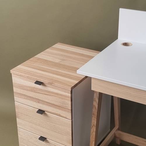 Ragaba LUKA Storage Cabinet with Wheels W41xD50cm Ash Brown Beige Hotsell