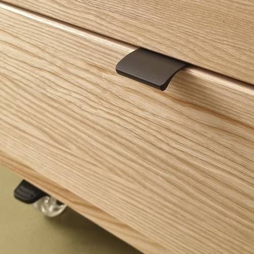 Ragaba LUKA Storage Cabinet with Wheels W41xD50cm Ash Brown Beige Hotsell