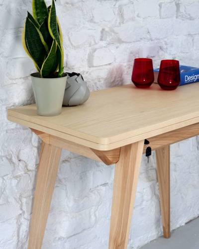 Ragaba ENVELOPE Extendable Console Table 45x90cm Ashwood Meist gekauft