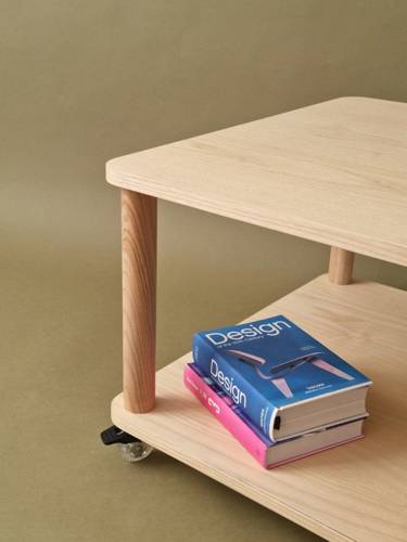 Ragaba ASHME Coffee Table with Wheels 64x64cm Kostenloser Versand