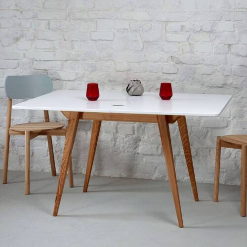 Ragaba ENVELOPE Extendable Dining Table 90x65cm Chalk White Oak Fabrikpreis