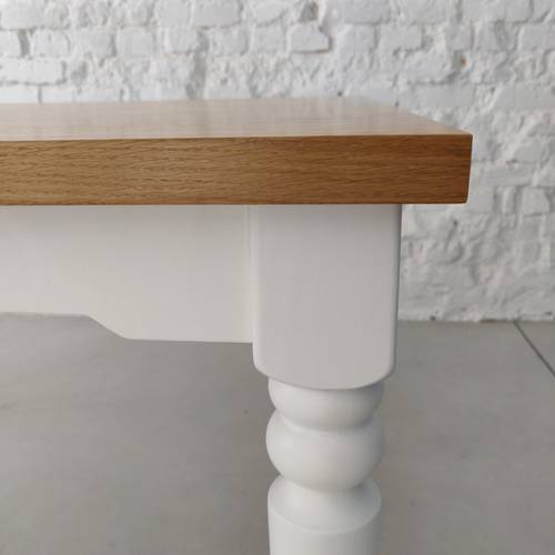 Ragaba NATA Dining Table 140x90cm Brown Beige Base Flash Sale
