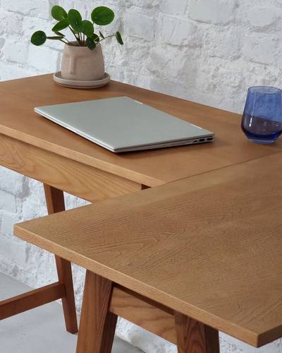 Ragaba LUKA Corner Desk W 115cm x D 85cm Oak Right Side Begrenztes Angebot