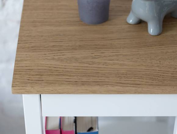 Ragaba ENTLIK Bedside Table 40x35x70cm Oiled Oak Saisonschlussverkauf