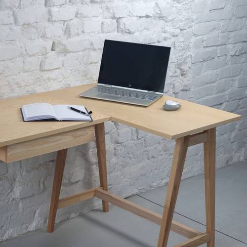 Ragaba LUKA Ash L-Shaped Desk W115cm x D85cm Right Hand Muttertagsangebot