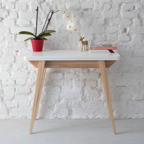 Ragaba ENVELOPE Extentable Console Table 45x90cm White Heißer Verkauf