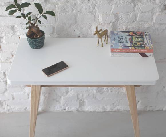 Ragaba ENVELOPE Extentable Console Table 45x90cm White Heißer Verkauf