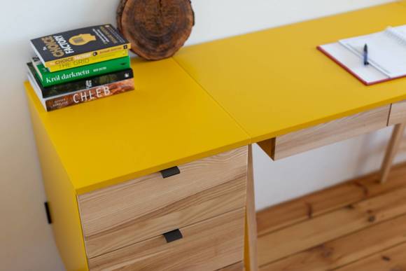 Ragaba LUKA 3-Drawer Storage Cabinet W41xD50cm Broom Yellow Neueste Mode