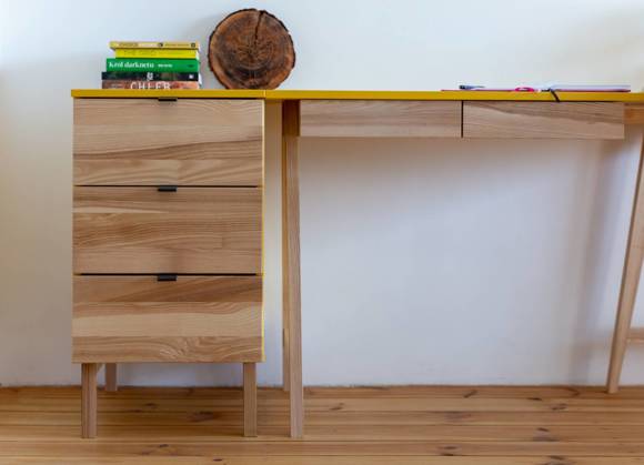 Ragaba LUKA 3-Drawer Storage Cabinet W41xD50cm Broom Yellow Neueste Mode