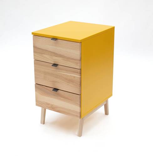 Ragaba LUKA 3-Drawer Storage Cabinet W41xD50cm Broom Yellow Neueste Mode