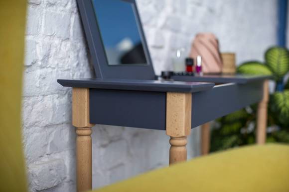Ragaba MAMO Dressing Table with Mirror 105x35cm Gentle Blue Blitzangebot
