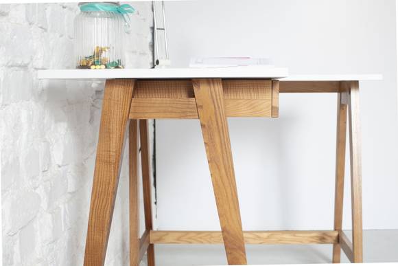 Ragaba LUKA Corner Desk W 135cm x D 85cm Gentle Blue Oak Right Side Neuheiten