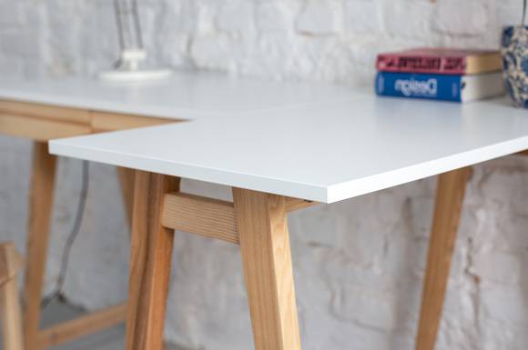 Ragaba LUKA Ashwood Corner Desk W115cm x D85cm Sage Green Right Side Kauf eins, bekomm eins gratis