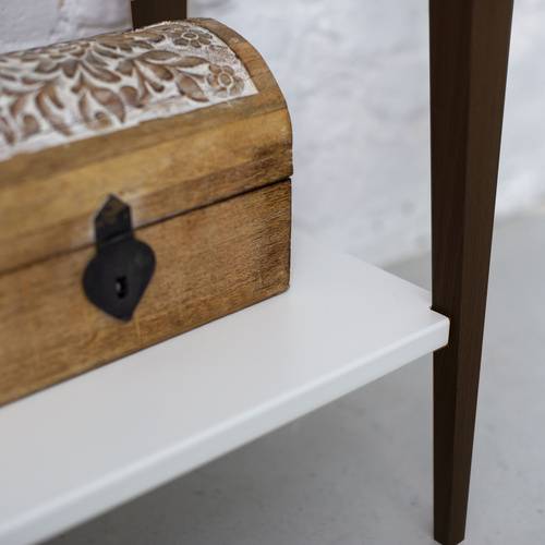 Ragaba MIMO Console Table 105x35cm Black Legs Beaver Brown Sonderangebote
