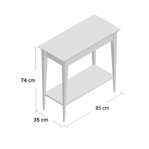 Ragaba MIMO Console Table 85x35cm Black Legs Sea Green Riesige Ersparnisse