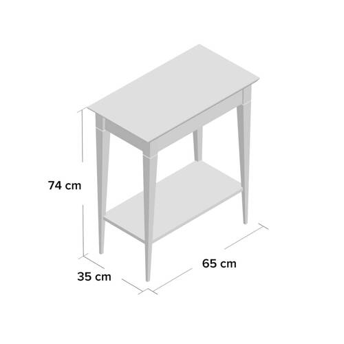 Ragaba MIMO Console Table 65x35cm Black Legs Sage Green VIP-Rabatte