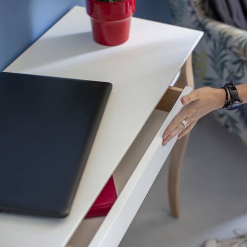 Ragaba LILLO Writing Desk 85x40cm Black Legs / Beaver Brown Vierteljährliche Förderung
