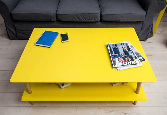 Ragaba KORO LOW Coffee Table W110 x D70cm Broom Yellow Super Rabatt