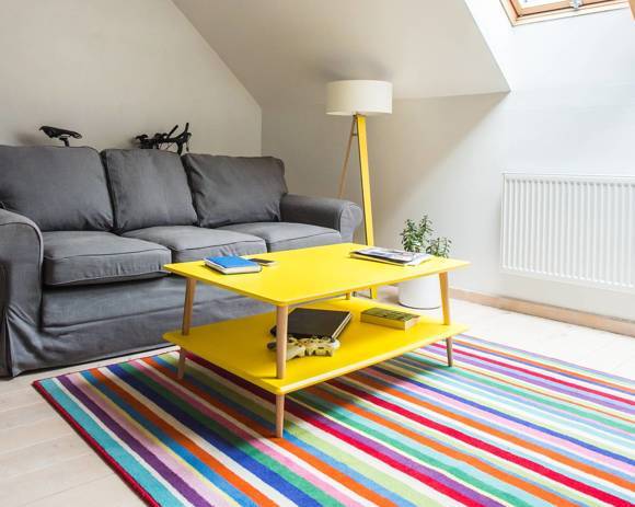 Ragaba KORO LOW Coffee Table W110 x D70cm Broom Yellow Super Rabatt