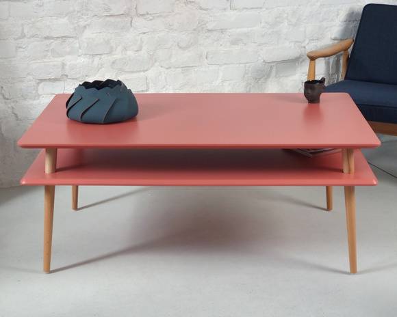 Ragaba KORO HIGH Coffee Table W110 x D70cm Antique Pink Riesige Rabatte