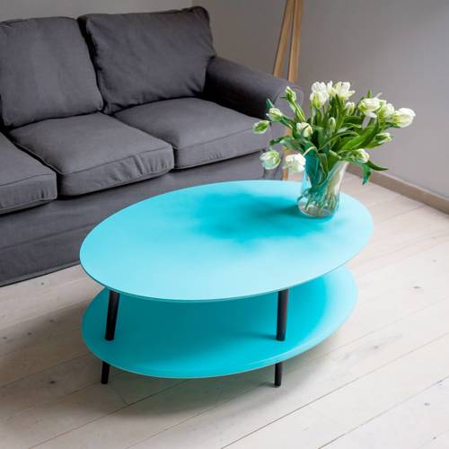 Ragaba OVO low Coffee Table W 110 x D 70cm - Sage Green 50% Rabatt mit kostenlosem Versand