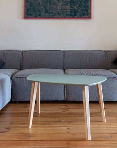 Ragaba Endocarp Coffee Table 80x48x40cm – Sage Green / Ashwood Begrenzt auf 3 Tage