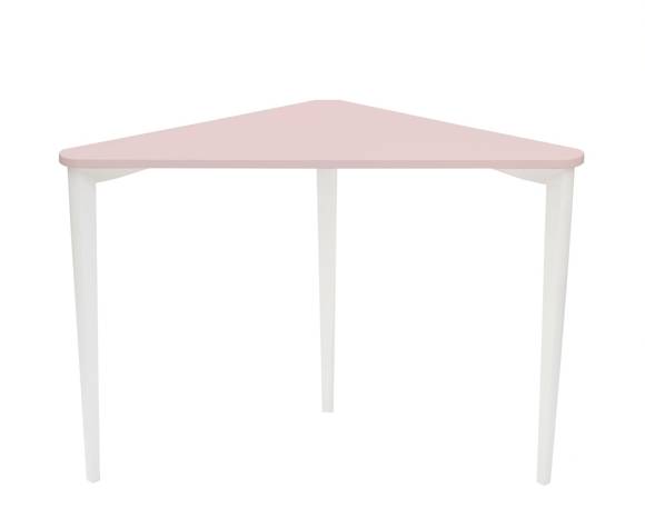 Ragaba NAJA Corner Desk W114 x L85 x H75cm White Legs Dusky Pink Im Verkauf